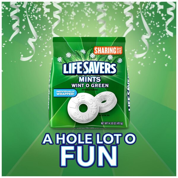 Life Savers Wint-O-Green Breath Mints Hard Candy, Sharing Size, 14.5 oz Bag
