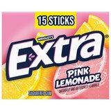 Extra, Pink Lemonade Sugar Free Gum Fruity Flavor Chewing Gum, 15 Sticks, thumbnail image 1 of 9