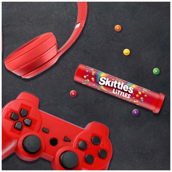 Skittles, Original Littles Chewy Candy, Share Size, Mega Tube, 1.9 oz