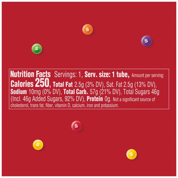 Skittles, Original Littles Chewy Candy, Share Size, Mega Tube, 1.9 oz