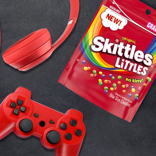 Skittles Littles, Original Chewy Candy, Grab N Go, 7.2 Oz Resealable Bag