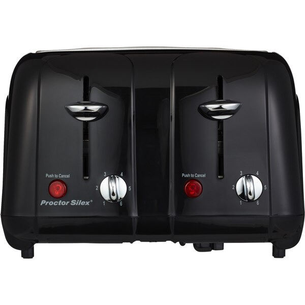 Proctor Silex - Tostadora duradera para 4 rodajas, exterior frío