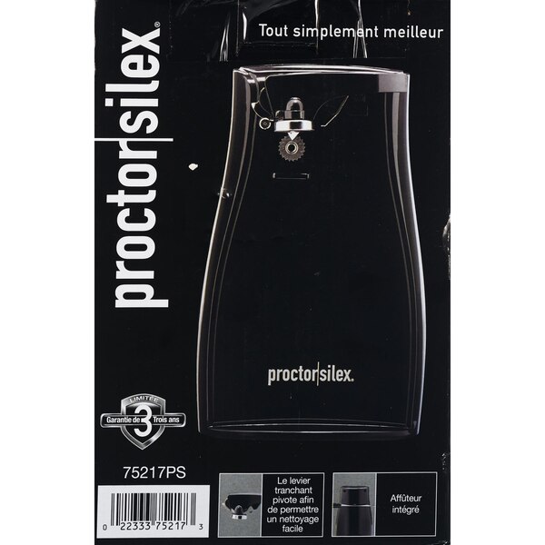 Proctor Silex Power Opener Can Opener, Black