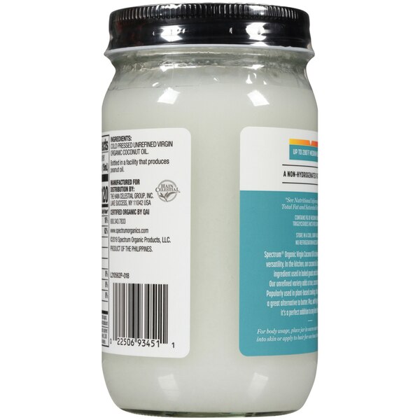 Spectrum Organic Virgin Coconut Oil, 14 OZ