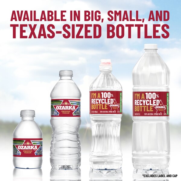 ozarka 100% Natural Spring Water Plastic Bottle, 50.7 oz