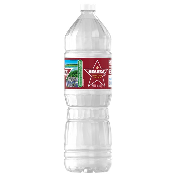 ozarka 100% Natural Spring Water Plastic Bottle, 50.7 oz