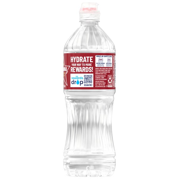 ozarka 100% Spring Water Plastic Bottle, 23.7 oz
