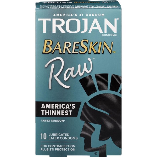 Trojan BareSkin Raw Lubricated Latex Condoms