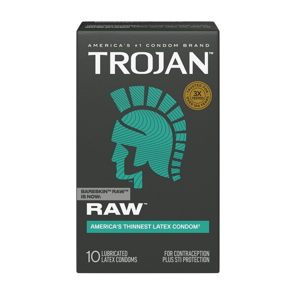 Trojan BareSkin Raw Lubricated Latex Condoms