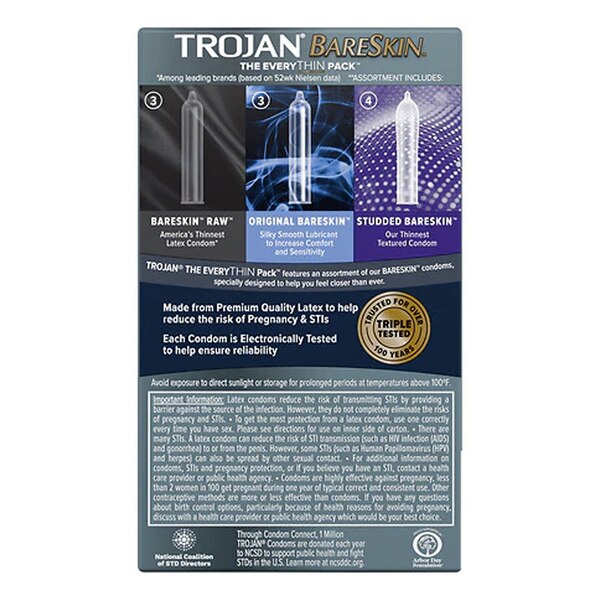 Trojan BareSkin The EveryThin Pack Condoms, 10 CT