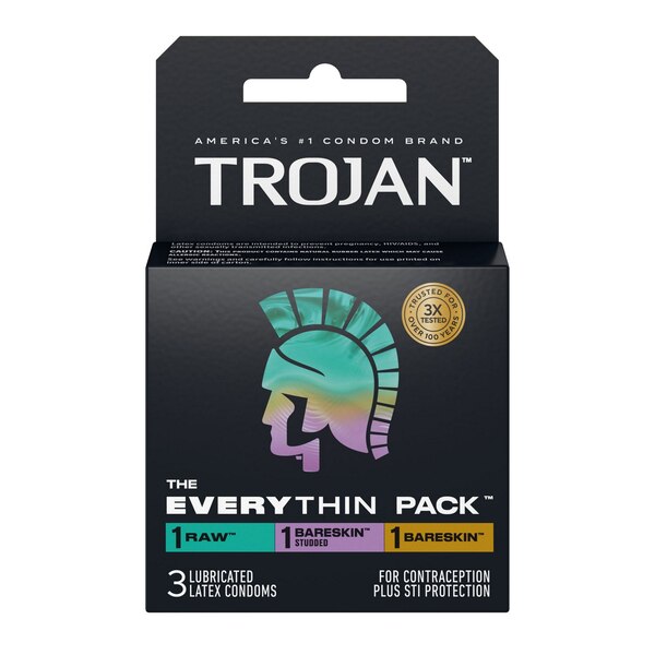 Trojan BareSkin The EveryThin Pack Condoms, 3 CT