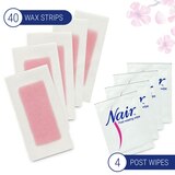 Nair Hair Remover Wax Ready-Strips for Face & Bikini, 40 CT, thumbnail image