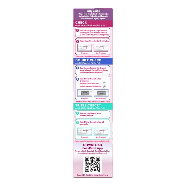 First Response Triple Check Pregnancy Test Kit, 3 CT