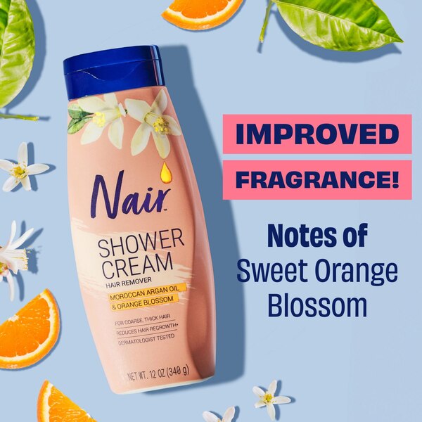 Nair Hair Remover Cream Nourish Shower Power with Moroccan Argan Oil