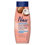 Nair Hair Remover Sensitive Formula Shower Power with Coconut Oil, 12.6 OZ, thumbnail image