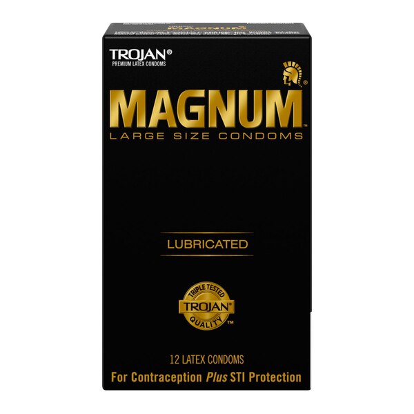 Trojan Magnum Large Lubricated Latex Condoms