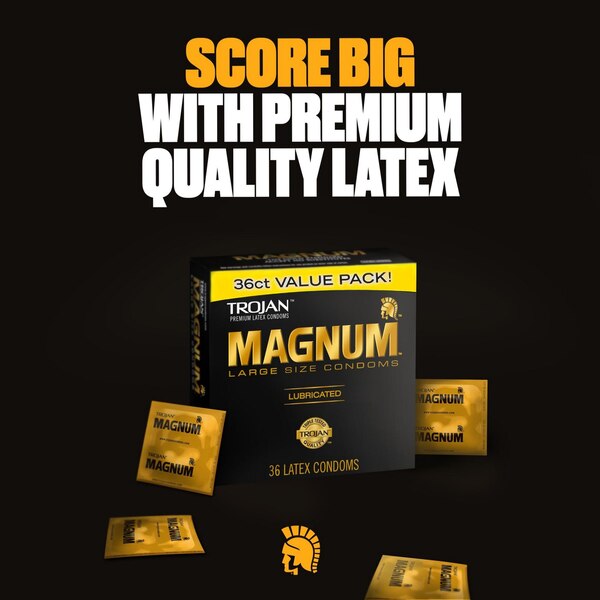 Trojan Magnum Large Lubricated Latex Condoms