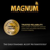 Trojan Magnum XL Lubricated Latex Condoms, 12 CT, thumbnail image