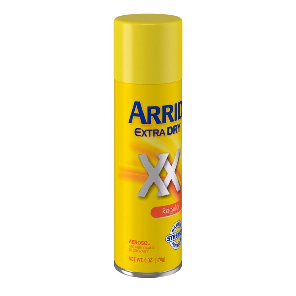 Arrid XX Extra Dry Aerosol Antiperspirant & Deodorant Dry Spray, Regular, 6 OZ