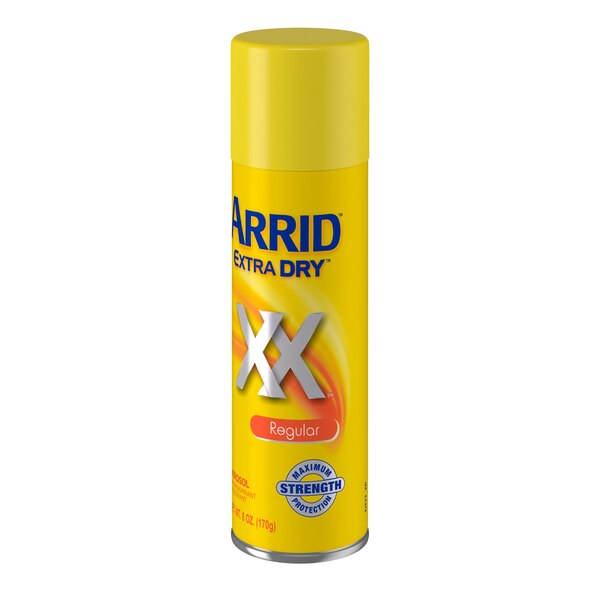 Arrid XX Extra Dry Aerosol Antiperspirant & Deodorant Dry Spray, Regular, 6 OZ