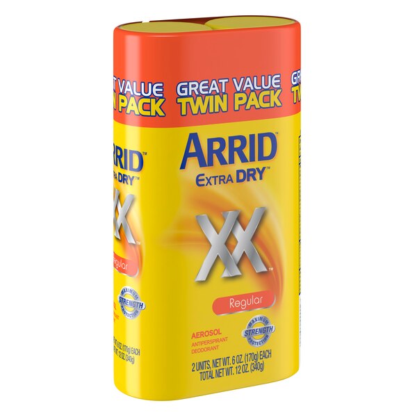 Arrid XX Extra Extra Dry Antiperspirant & Deodorant Dry Spray, Ultra Fresh, 6 OZ, 2 Pack
