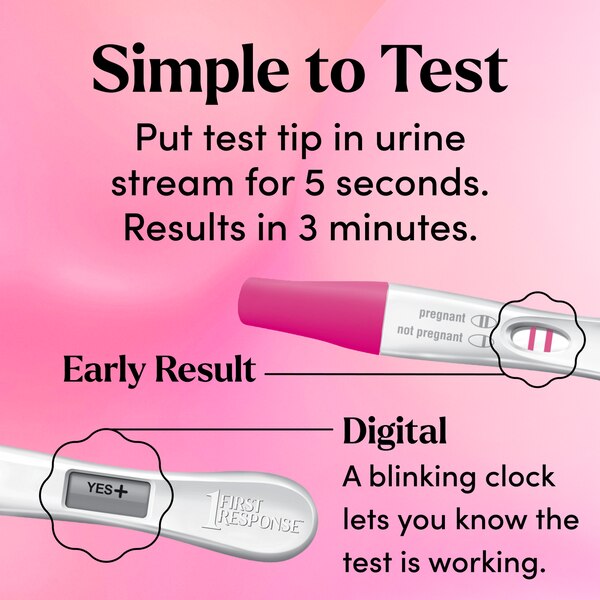 First Response Test and Confirm Pregnancy Test