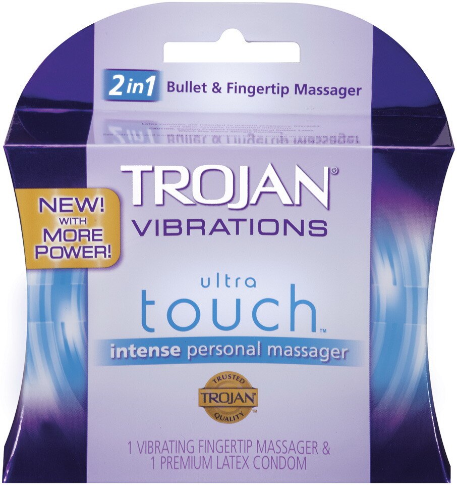Trojan Vibrations Ultra Touch - Masajeador personal, intenso