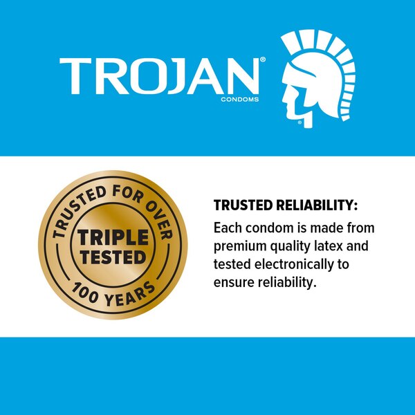 Trojan Enz Spermicidal Lubricant Latex Condoms