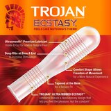 Trojan Ecstasy UltraSmooth Ultra Ribbed Premium Latex Condoms, thumbnail image 3 of 5