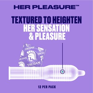 Trojan Pleasure Pack Lubricated Latex Condoms, 12 Count - CVS Pharmacy
