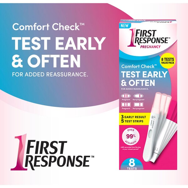First Response Comfort Check Pregnancy Test, 8 Count