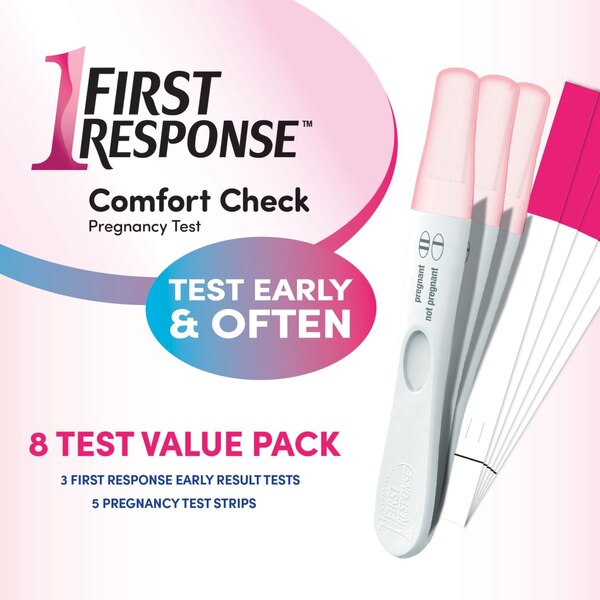 First Response Comfort Check Pregnancy Test, 8 Count