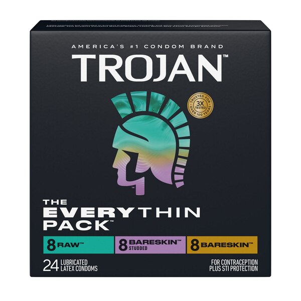 Trojan Bareskin Variety Pack, 24 CT