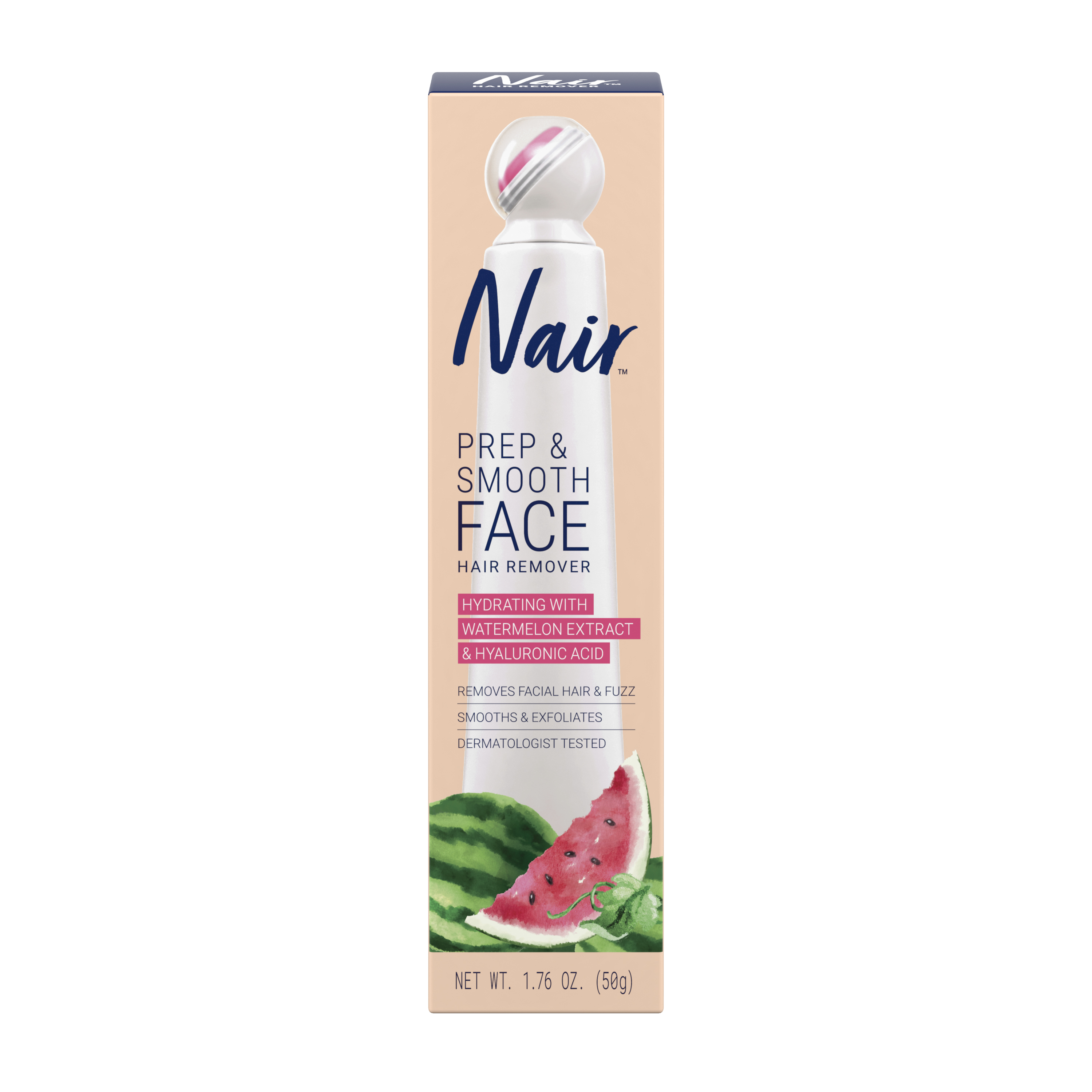 Nair Prep & Smooth Face Hair Remover, Watermelon