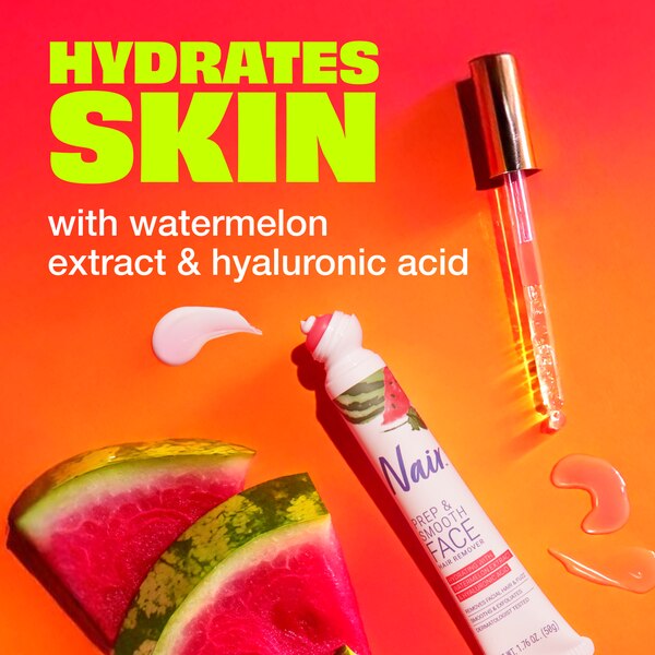 Nair Prep & Smooth Face Hair Remover, Watermelon