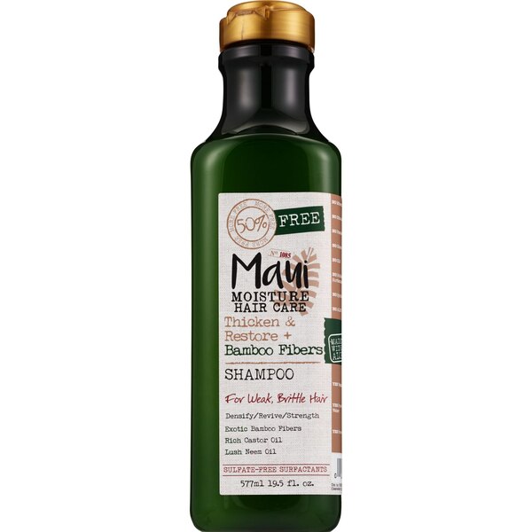 Maui Moisture Thicken & Restore Bamboo Fiber Shampoo, 13 OZ