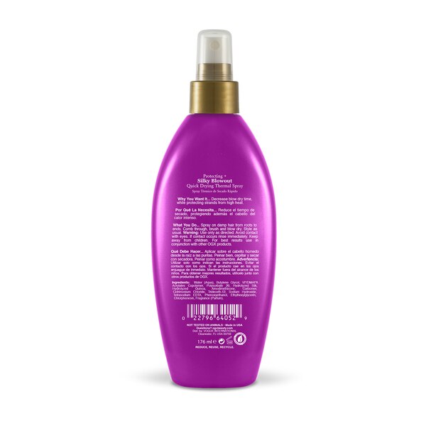OGX Protecting + Silk Blowout Quick Drying Thermal Spray, 6 OZ
