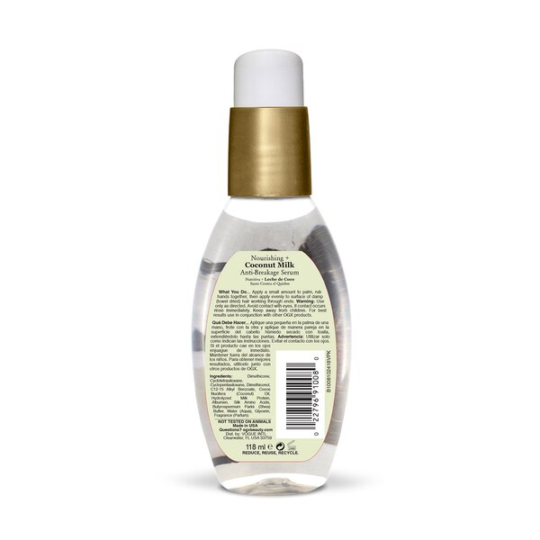 OGX Nourishing Coconut Milk Anti-Breakage Serum, 4 OZ