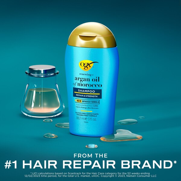 OGX Renewing Argan Oil of Morocco Travel Size Shampoo, 3 OZ
