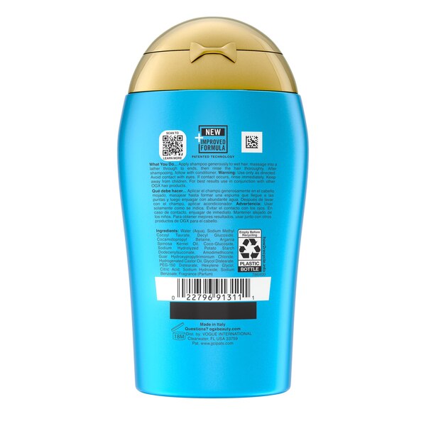 OGX Renewing Argan Oil of Morocco Travel Size Shampoo, 3 OZ