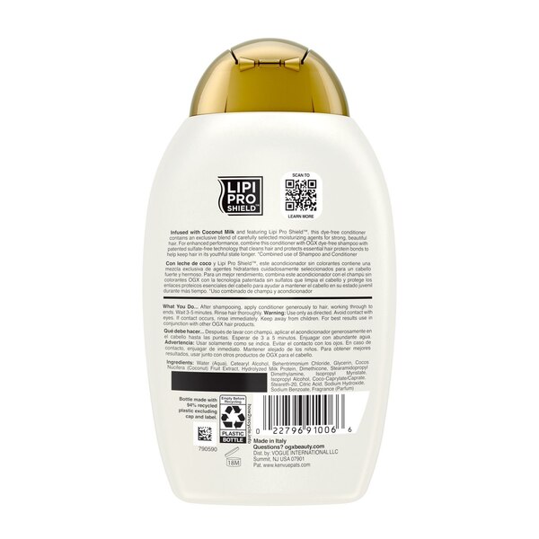 OGX - Acondicionador nutritivo, Coconut Milk