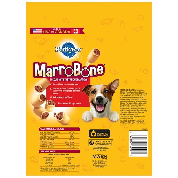 Pedigree Marrobone Real Beef Flavor - Bocaditos para perros, 24 oz