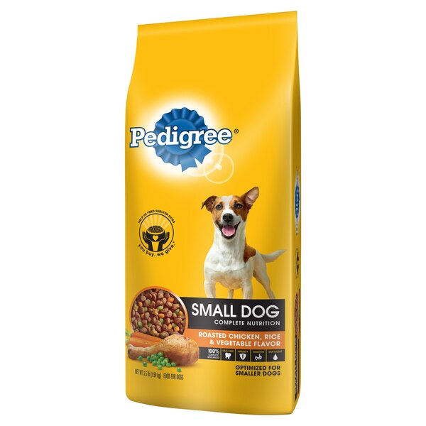 Pedigree Adult Small Dog Roasted Chicken, Rice & Vegetable Flavor Dry Dog Food, 3.5 Lbs