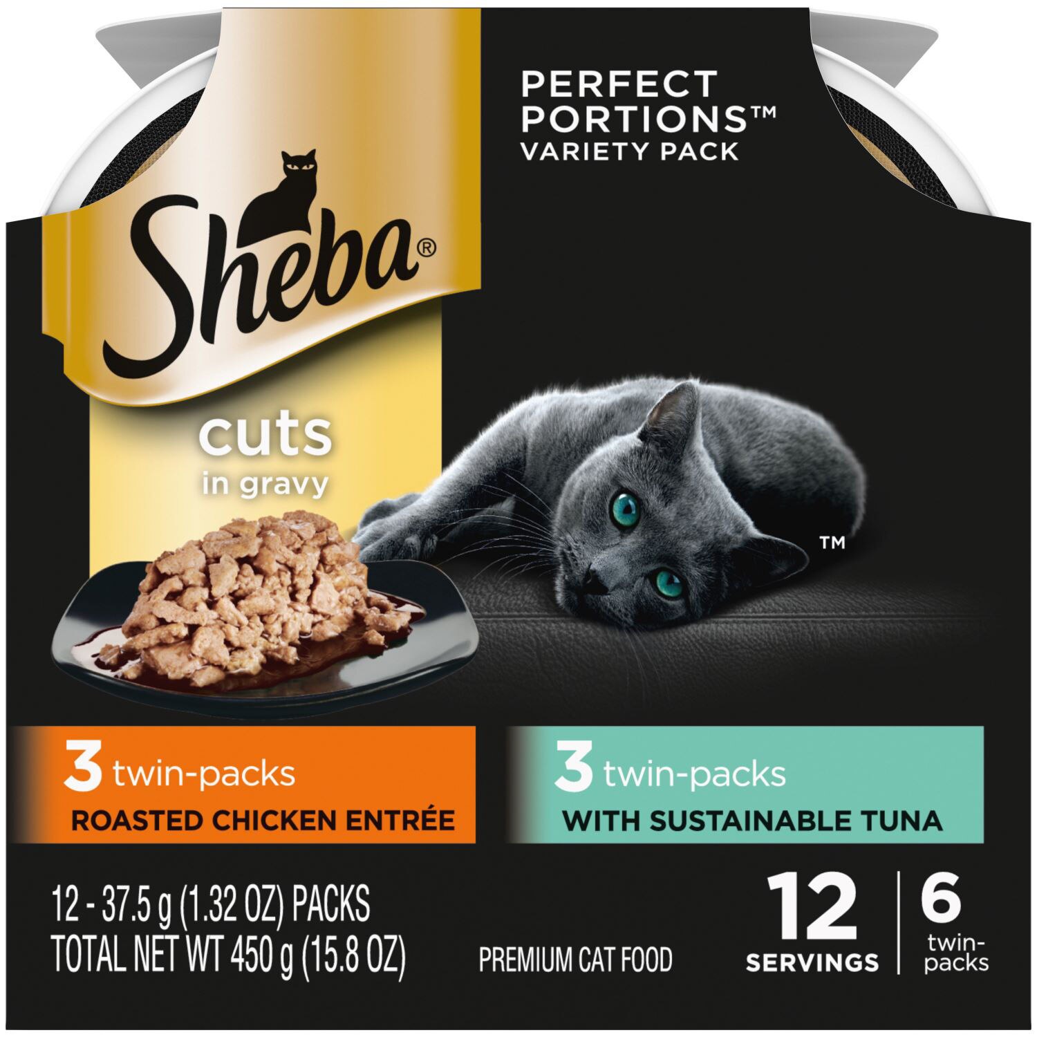 Customer Reviews Sheba Perfect Portions Wet Cat Food Roasted Chicken Entree Sustainable Tuna 12 Servings CVS Pharmacy