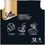 Sheba Perfect Portions Wet Cat Food Pate, Savory Chicken and Delicate Salmon Entrees, Twin Pack, thumbnail image