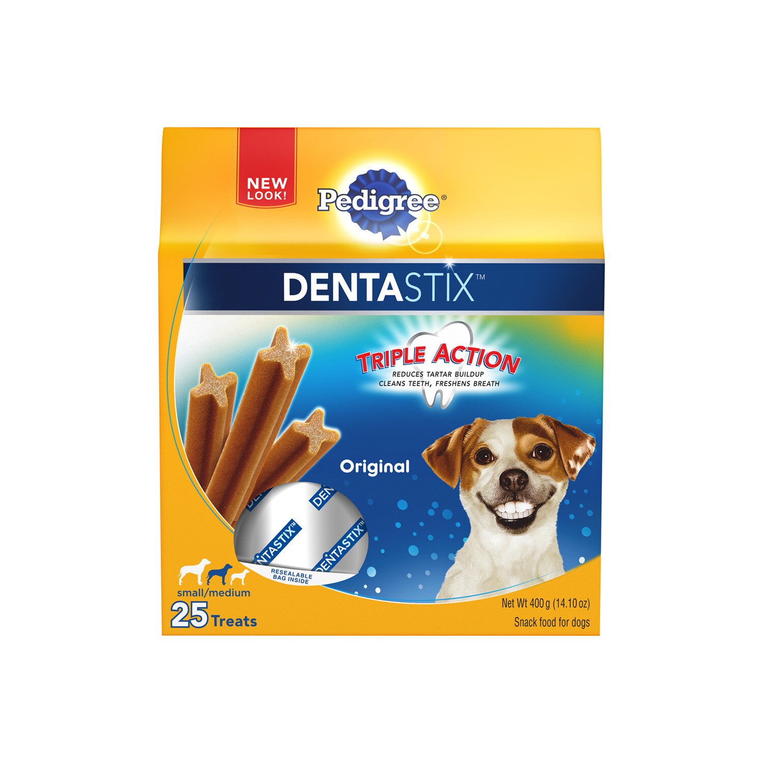 Pedigree Dentastix Original Small/Medium Treats for Dogs , 25CT