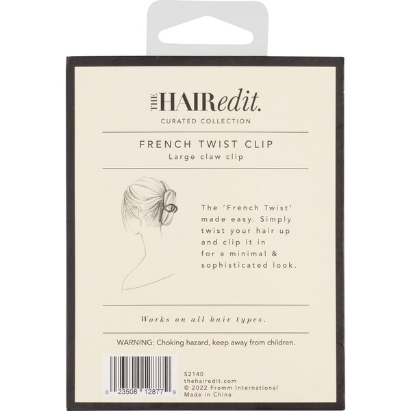 The Hair Edit French Twist Clip, Gold