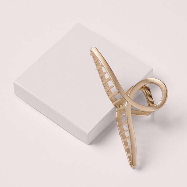 The Hair Edit French Twist Clip, Gold