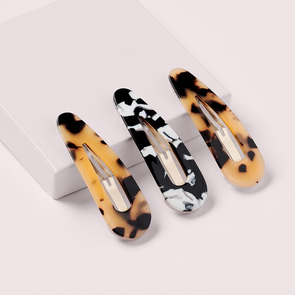 The Hair Edit Tortoise Snap Clips, 3 CT