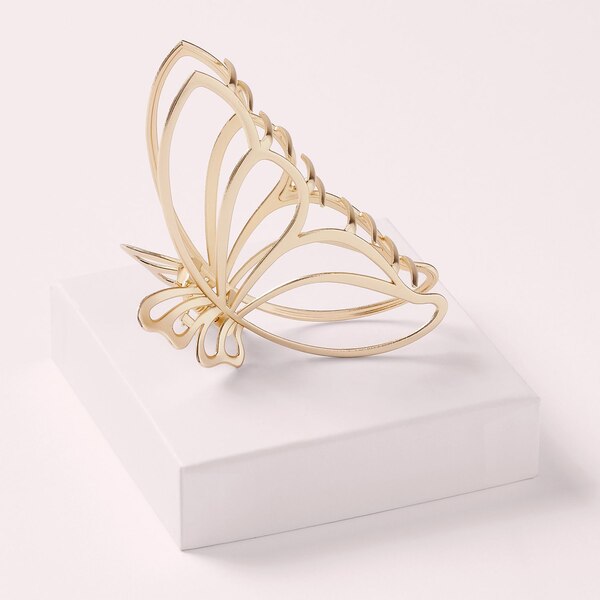 The Hair Edit Gilded Wing Claw Clip, Gold, 1 CT